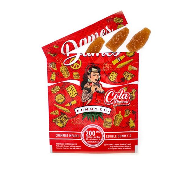 DAMES GUMMY COLA 200MG  THC EDIBLES Edibles Buy Weed Online