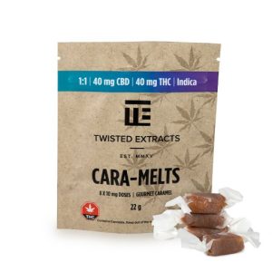 Twisted Extracts – Cara-Melts 1:1 Indica/ CBD (40mg THC + 40mg CBD) CBD Buy Weed Online Twisted Extracts – Cara-Melts 1:1 Indica/ CBD (40mg THC + 40mg CBD)