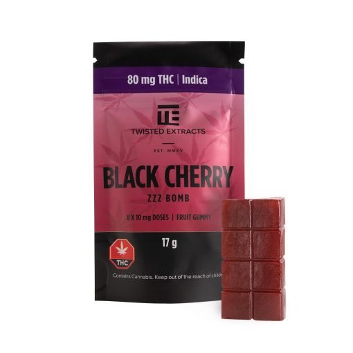 Twisted Extracts – Black Cherry Zzz Bomb (80mg THC ) Edibles Buy Weed Online Twisted Extracts – Black Cherry Zzz Bomb (80mg THC ) Edibles Buy Weed Online