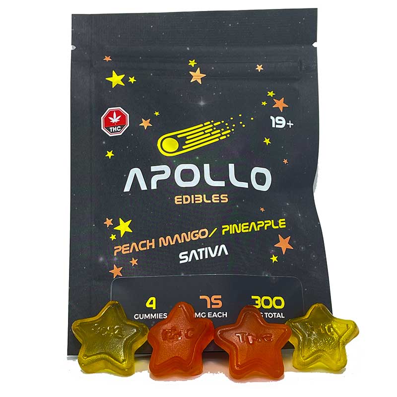 Apollo Gummies – Sativa Peach Mango/Pineapple – 300mg Edibles Buy Weed Online Apollo Gummies – Sativa Peach Mango/Pineapple – 300mg Edibles Buy Weed Online