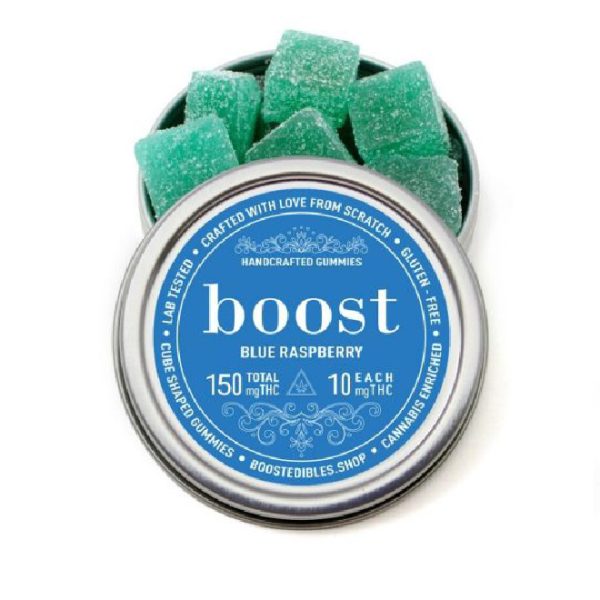 Boost Edibles Gummy – Blue Raspberry (150mg THC) Edibles Buy Weed Online