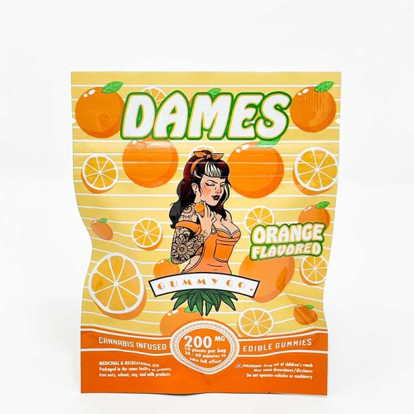 Dames Orange THC Gummies – 200mg Edibles Buy Weed Online