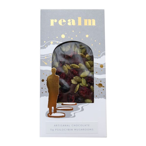 Realm Artisanal Mushroom Chocolate – Dark Chocolate (5g) Edibles Buy Weed Online
