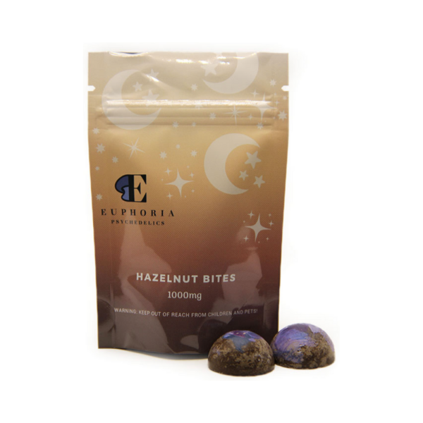 Euphoria Psychedelics – Hazelnut Chocolate Bites (1000mg) Chocolate Buy Weed Online