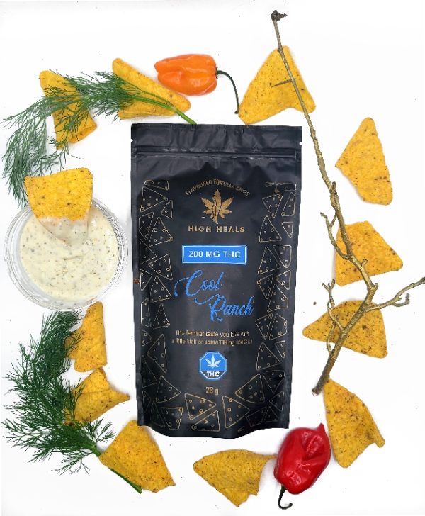  High Heals Doritos –Cool Ranch Chips (200mg THC) Edibles Buy Weed Online