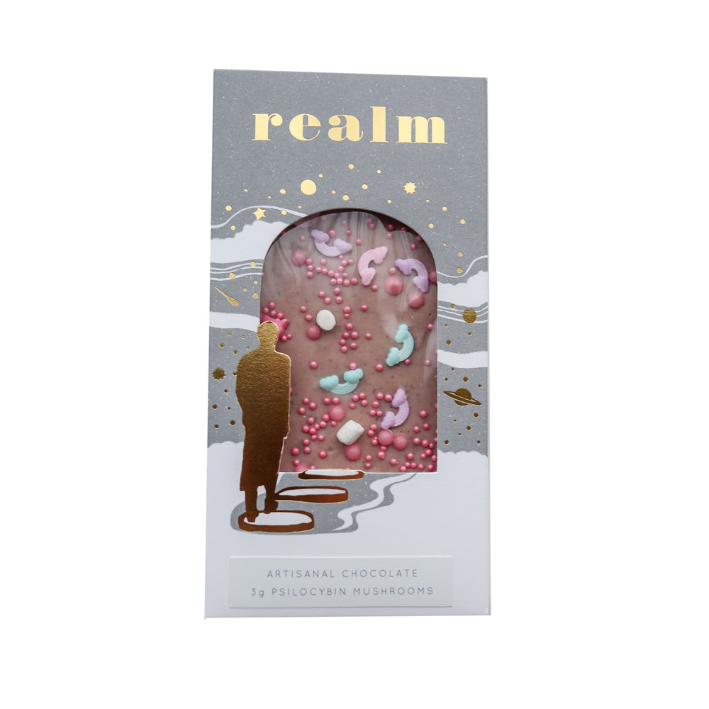Realm Artisanal Mushroom Chocolate – Pink Chocolate (5g) Edibles Buy Weed Online Realm Artisanal Mushroom Chocolate – Pink Chocolate (5g) Edibles Buy Weed Online