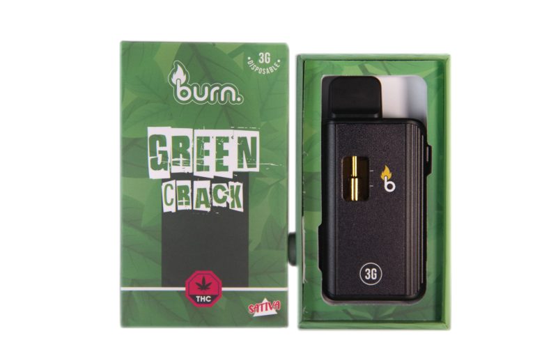 3 Gram Burn Disposable Vapes – Green Crack (Sativa) (3 Gram) Vapour Pens Buy Weed Online 3 Gram Burn Disposable Vapes – Green Crack (Sativa) (3 Gram) Vapour Pens Buy Weed Online