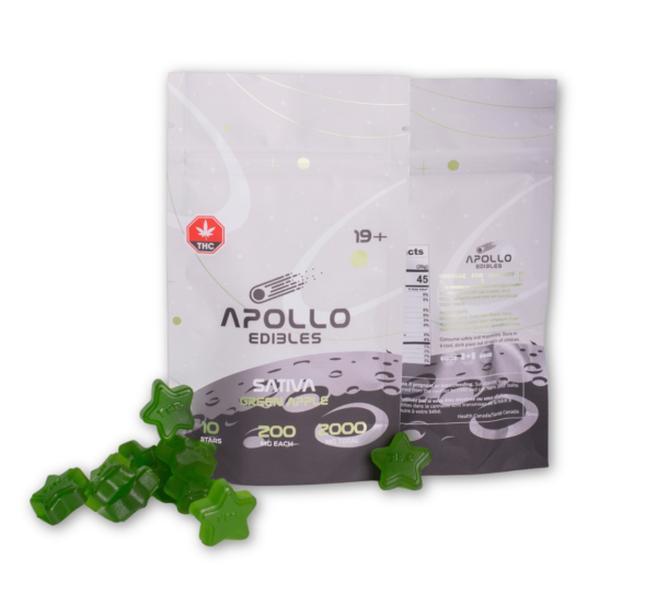 Apollo Gummies – Sativa is Green Apple 2000mg Edibles Buy Weed Online