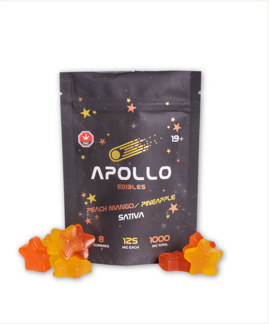 Apollo Gummies – Sativa Peach Mango/Pineapple – 1000mg Edibles Buy Weed Online Apollo Gummies – Sativa Peach Mango/Pineapple – 1000mg Edibles Buy Weed Online