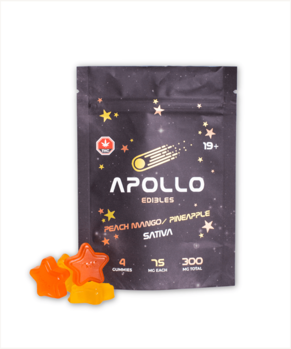 Apollo Gummies – Sativa Peach Mango/Pineapple – 500mg Edibles Buy Weed Online