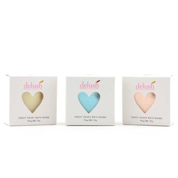 Delush CBD Sweet Heart Bath Bomb Body Cream Buy Weed Online
