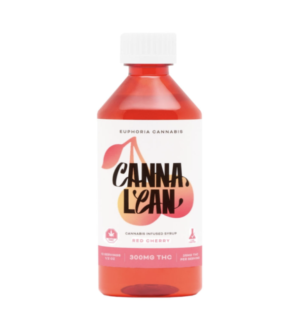 Euphoria Canna Lean – Red Cherry Syrup (300mg) Edibles Buy Weed Online
