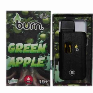 3 Gram Burn Disposable Vapes – Green Apple (Hybrid) (3 Gram) Vapour Pens Buy Weed Online 3 Gram Burn Disposable Vapes – Green Apple (Hybrid) (3 Gram)