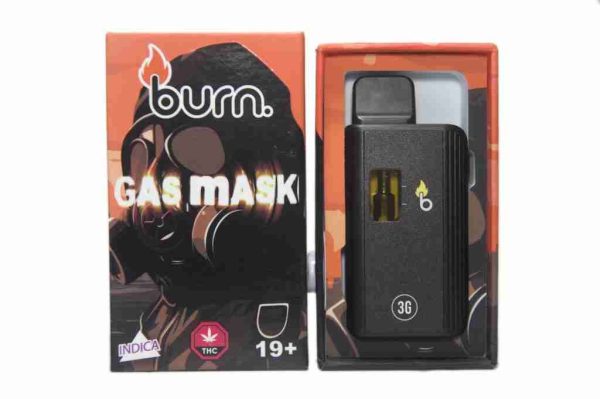 3 Gram Burn Disposable Vapes – Gas Mask (Indica) (3 Gram) Vapour Pens Buy Weed Online