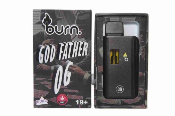 3 Gram Burn Disposable Vapes – Godfather OG (Indica) (3 Gram) Vapour Pens Buy Weed Online