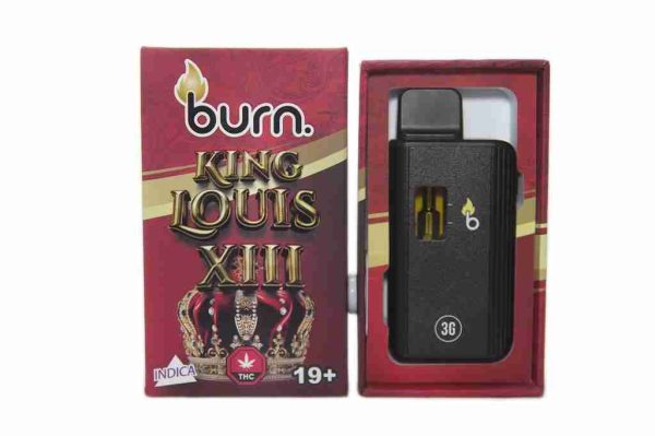 3 Gram Burn Disposable Vapes – King Louis XIII (Indica) (3 Gram) Vapour Pens Buy Weed Online