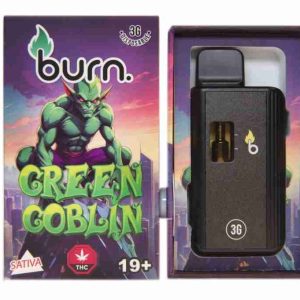 3 Gram Burn Disposable Vapes – Green Goblin (Sativa) (3 Gram) Vapour Pens Buy Weed Online 3 Gram Burn Disposable Vapes – Green Goblin (Sativa) (3 Gram)